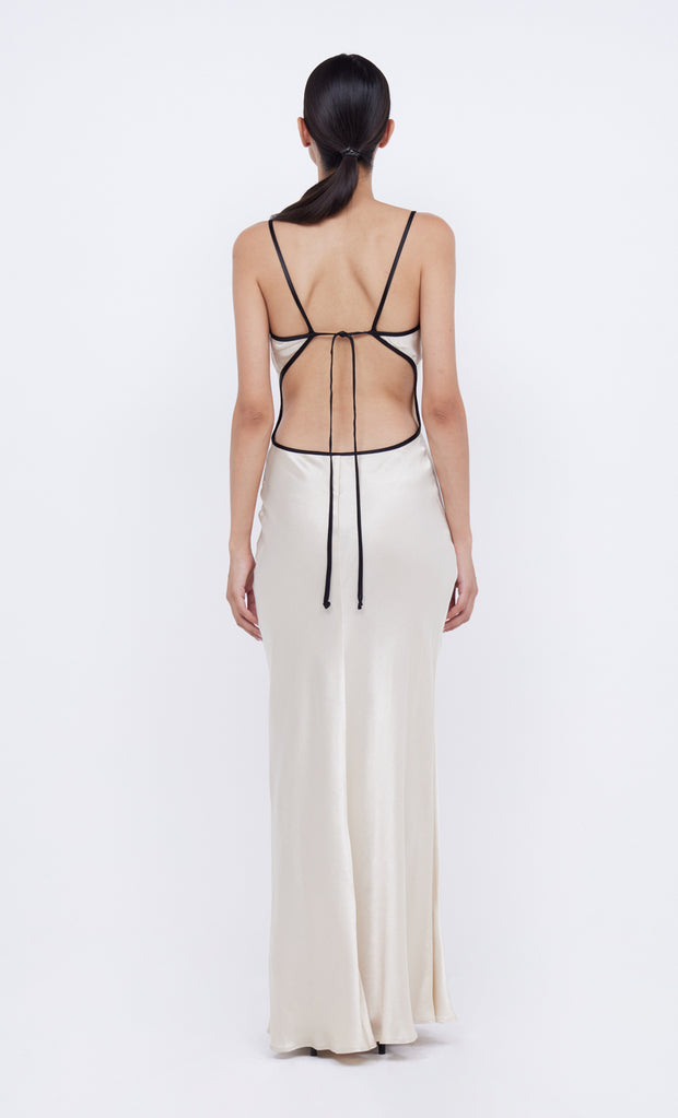 CEDAR CITY MAXI DRESS - SAND/BLACK