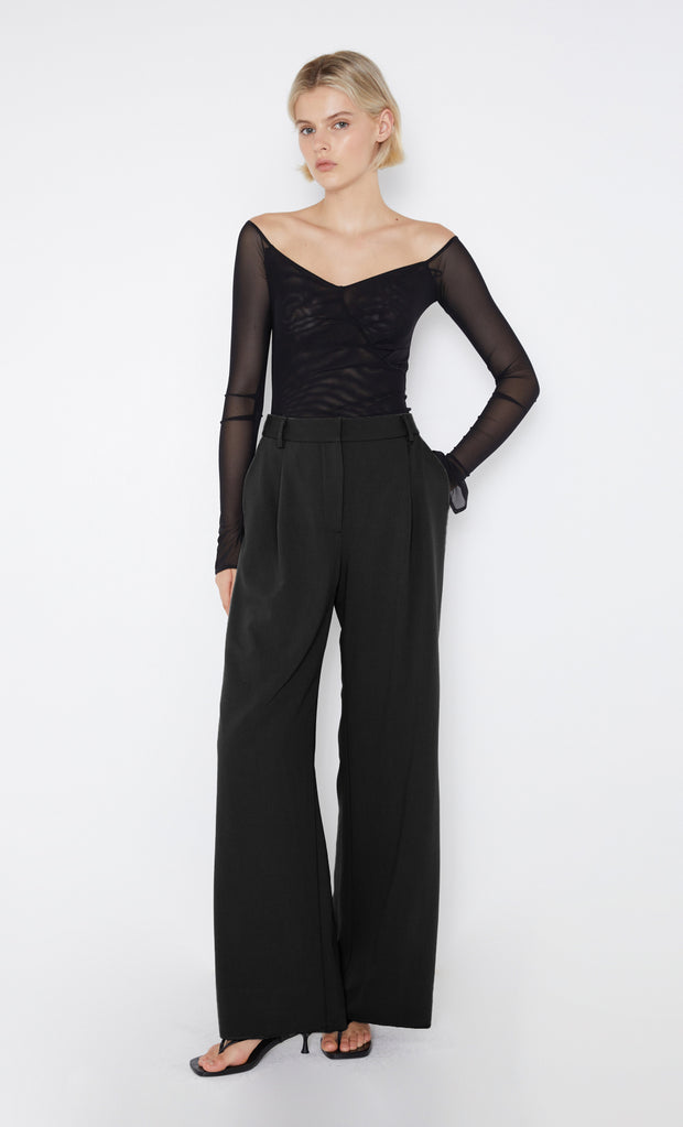 Black Marissa Straight Leg Pant by Bec + Bridge