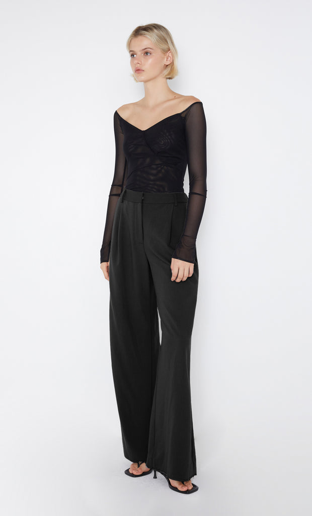 Black Marissa Straight Leg Pant by Bec + Bridge