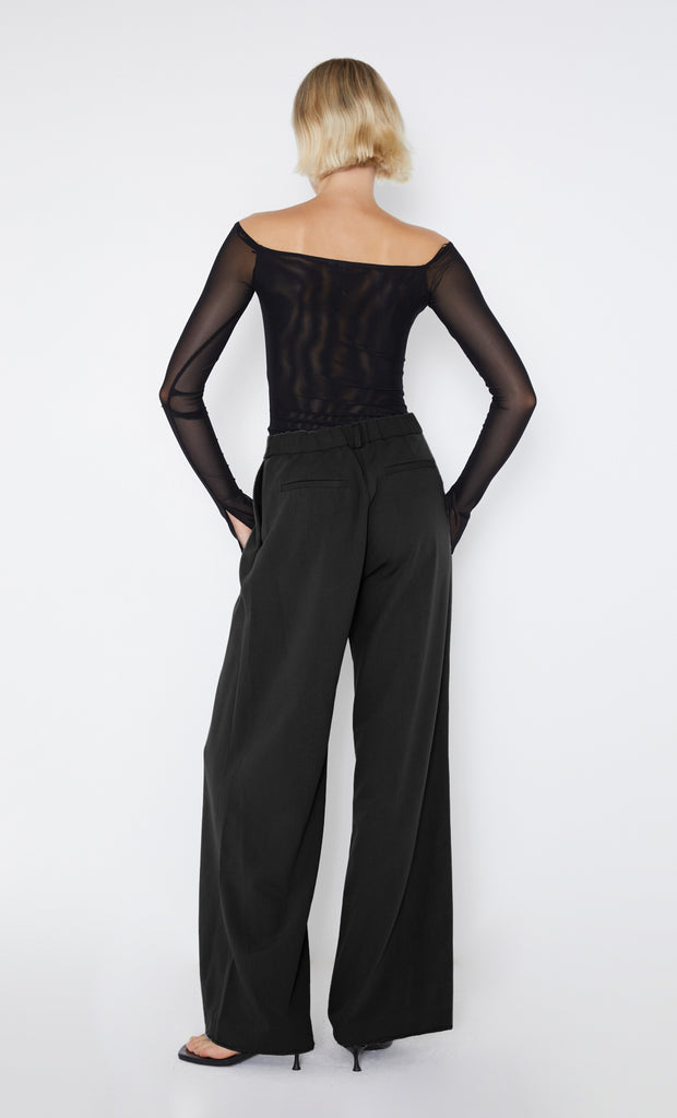 Black Marissa Straight Leg Pant by Bec + Bridge