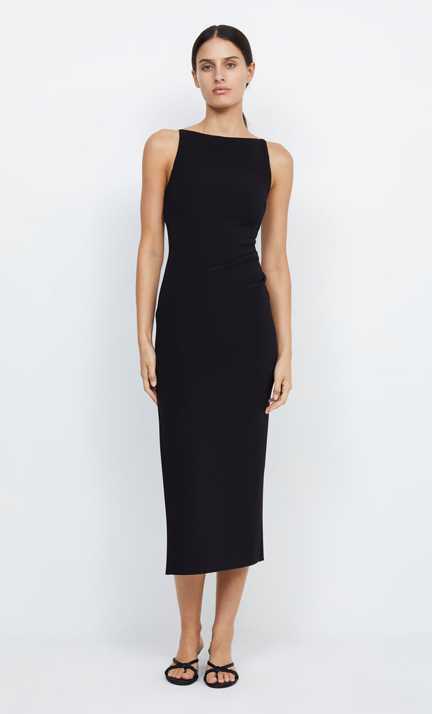 BE MINE TUCK DRESS - BLACK