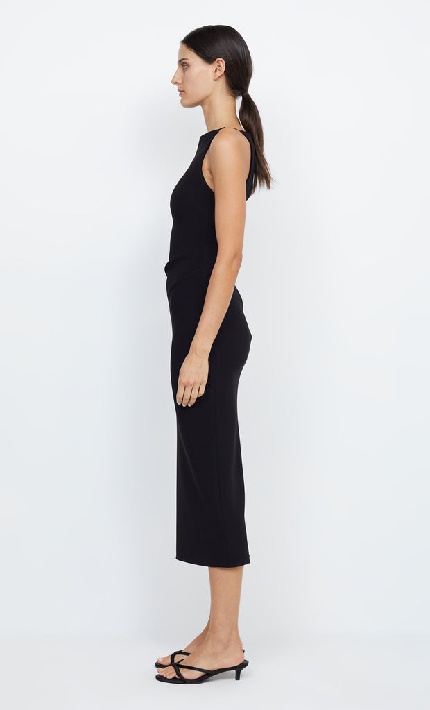 BE MINE TUCK DRESS - BLACK