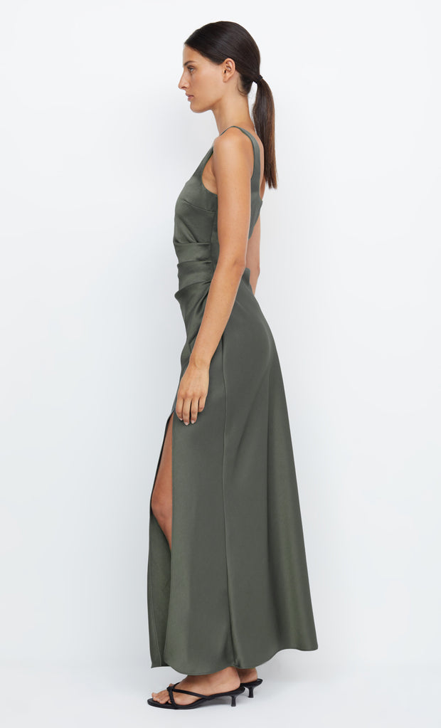 THE DREAMER SQUARE NECK DRESS - DARK WILLOW