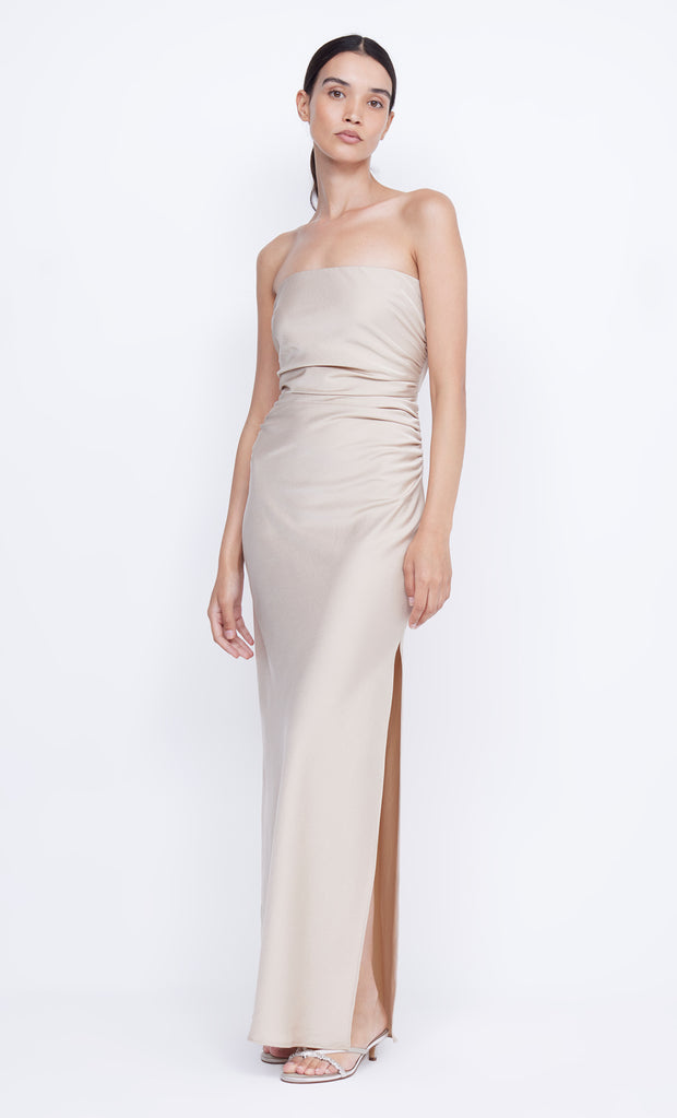 ETERNITY STRAPLESS MAXI  - SAND