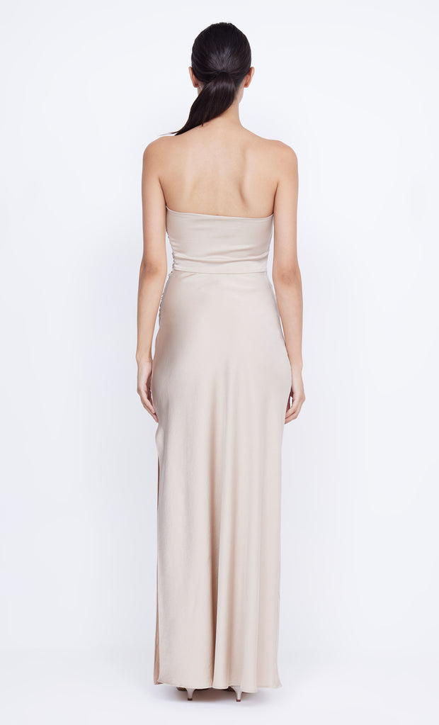 ETERNITY STRAPLESS MAXI DRESS - SAND