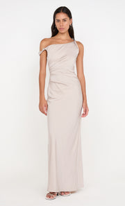 LUNETTA TWIST STRAP DRESS - SAND