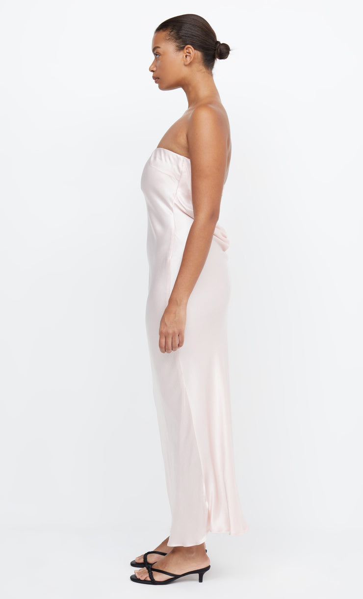 MOON DANCE STRAPLESS DRESS - BLUSH