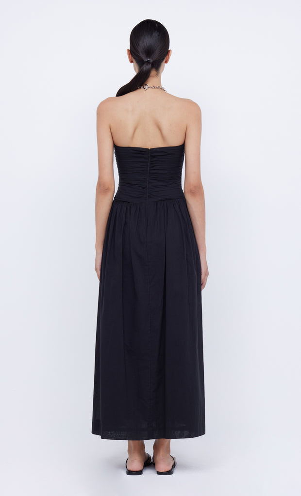 PALMER STRAPLESS MAXI  - BLACK