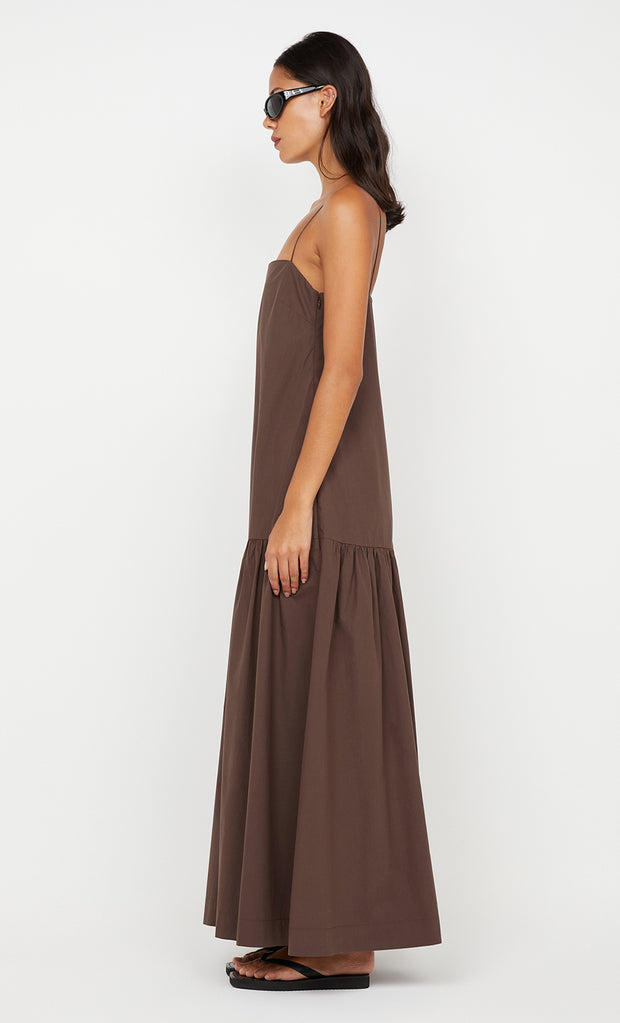 VEDA MAXI DRESS - CHOC