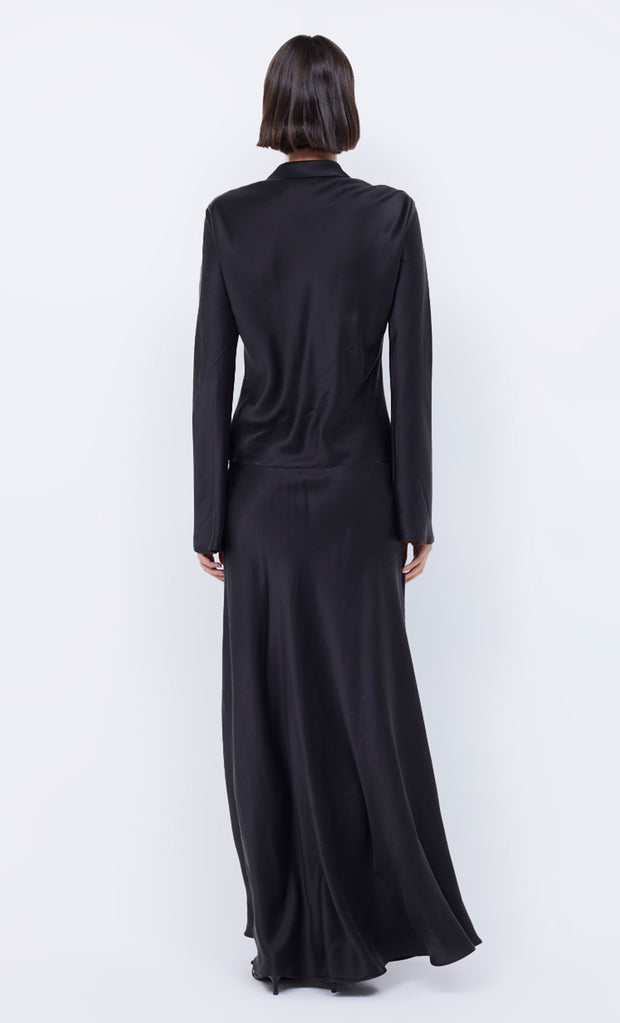 ORLA LONG SLEEVE MAXI DRESS - BLACK