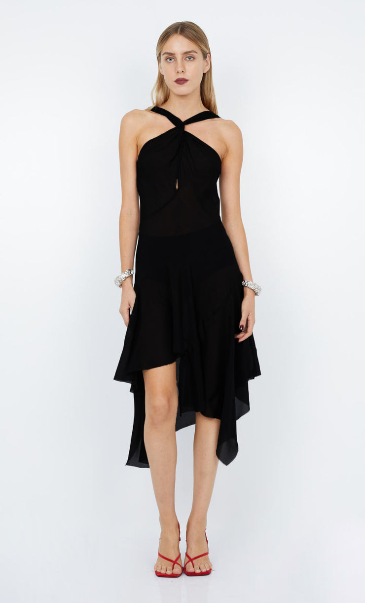 Aida Halter Dress in Black by Bec + Bridge