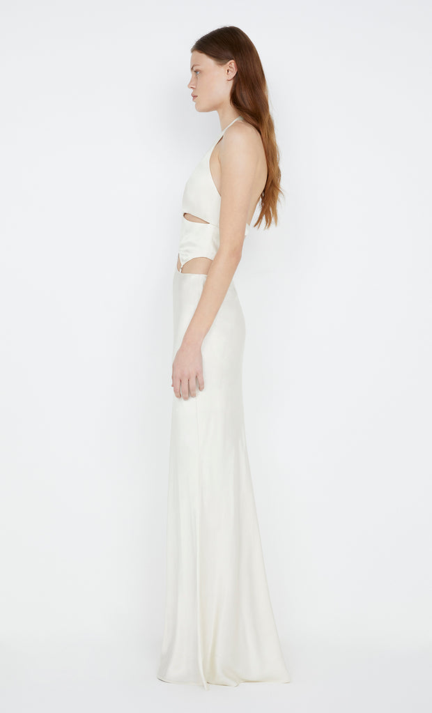 ALABAMA HALTER DRESS - IVORY