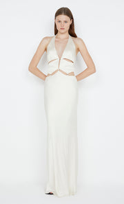 ALABAMA HALTER DRESS - IVORY