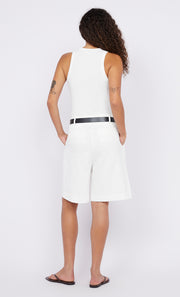 ANTHEA BERMUDA SHORT - WHITE