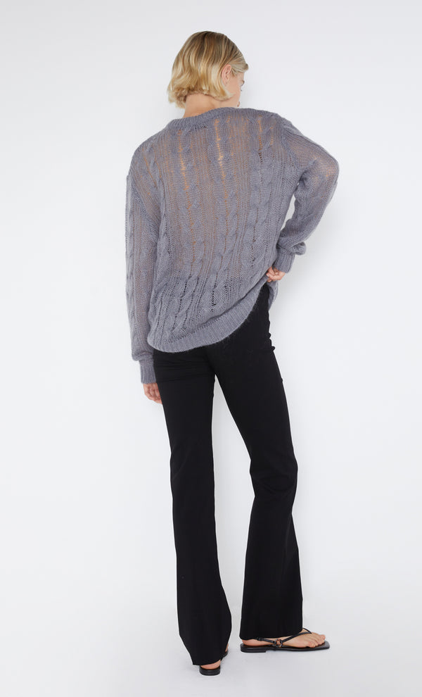 Antoine Knit Jumper in Gunmetal by Bec + Bridge