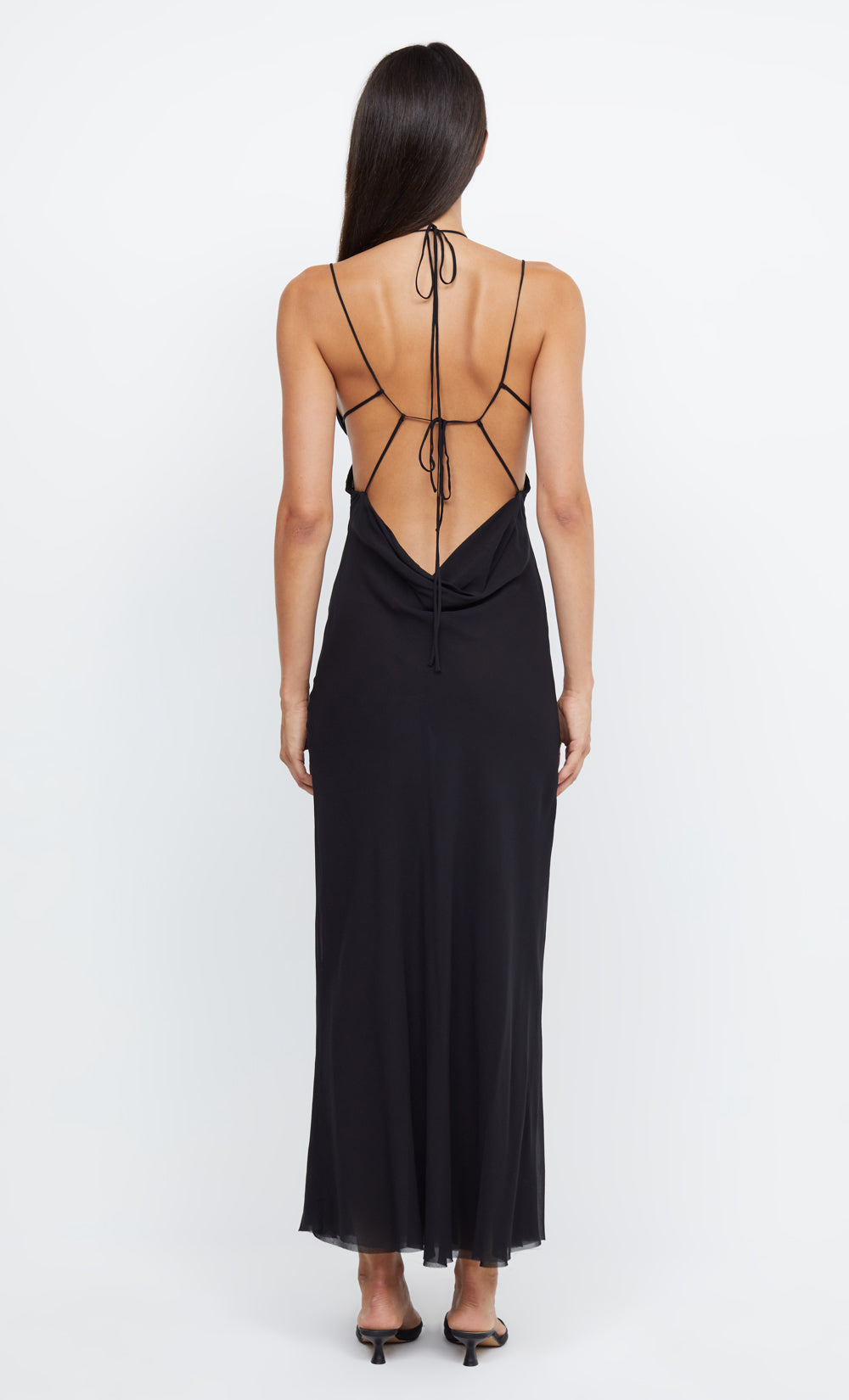 ARCHER STRAPPY MAXI DRESS BLACK BEC BRIDGE AU