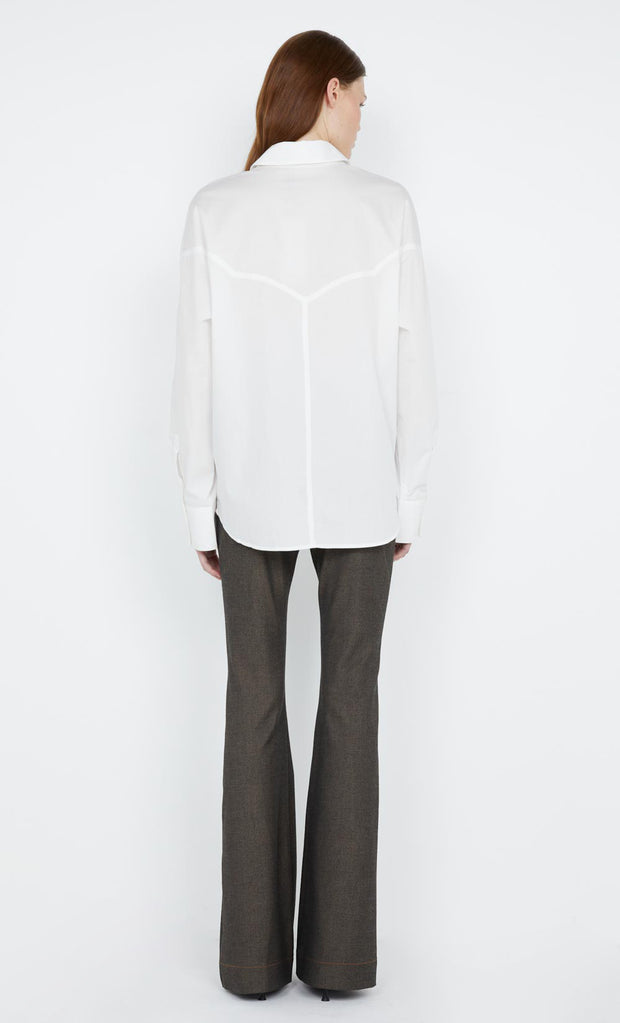 ARLO YOKE SHIRT  - IVORY