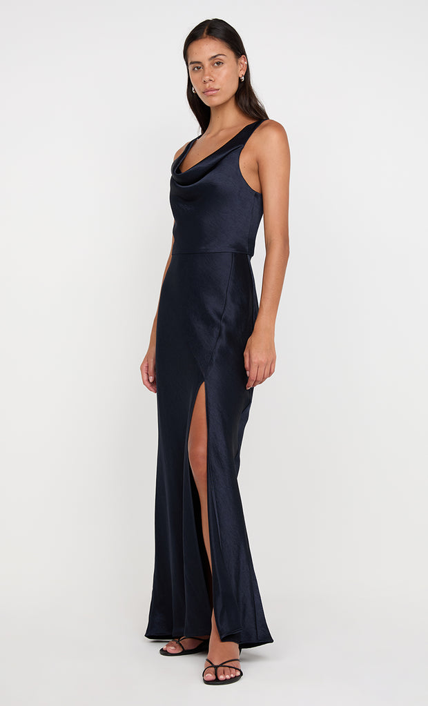 Austen Cowl Maxi Dress in Ink Bridesmaid Dress by Bec + Bridge