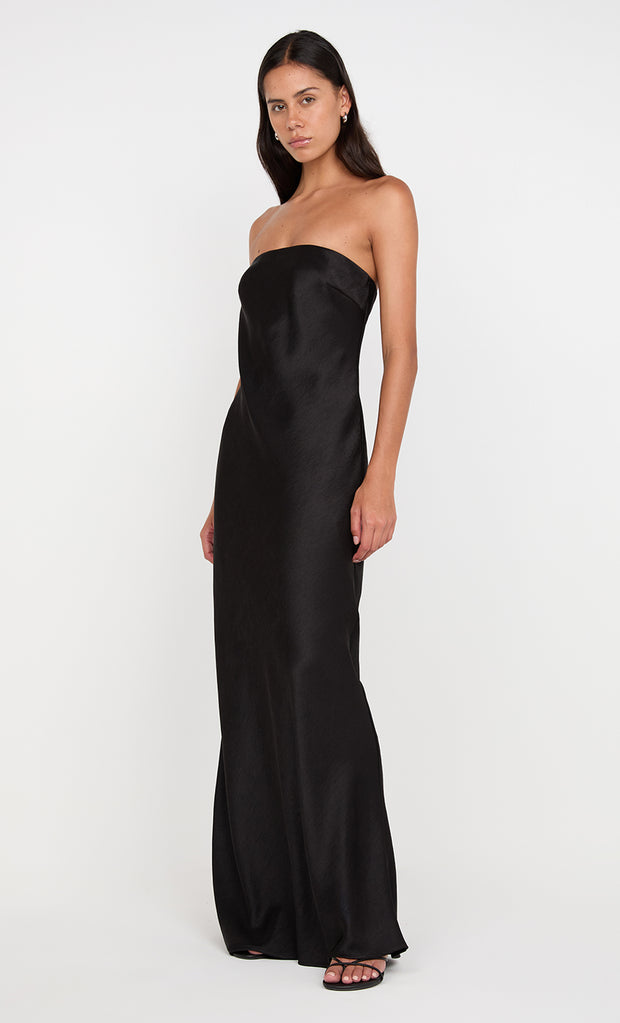 AUSTEN STRAPLESS MAXI DRESS - BLACK