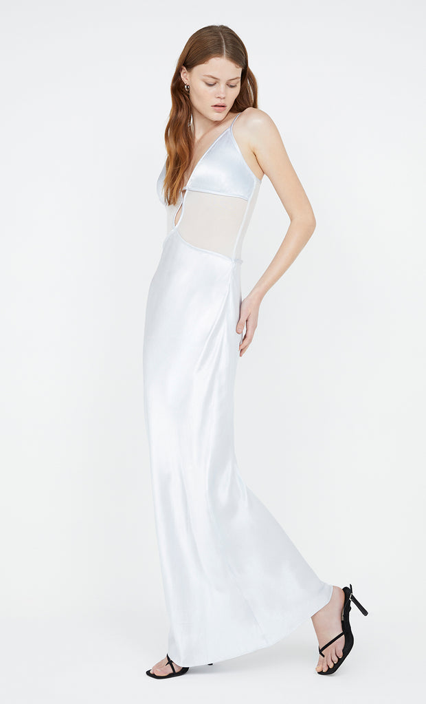 Ayala Maxi Dress in silver blue by Bec + Bridge