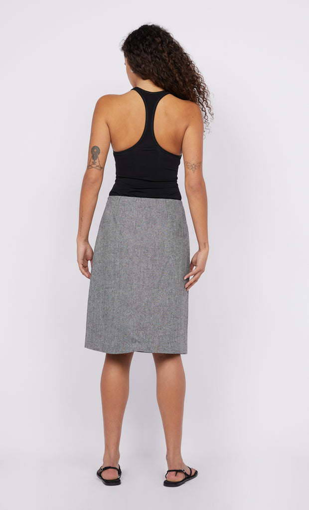 Ayen Midi Skort in Charcoal by Bec + Bridge