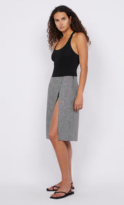 Ayen Midi Skort in Charcoal by Bec + Bridge