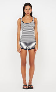 Blaire Short in Ink and Ivory Stripe knit by Bec + Bridge