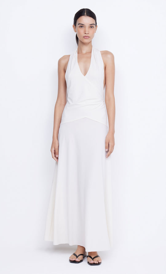 Blanche Halter Maxi Dress in Ivory BEC BRIDGE BEC BRIDGE AU