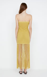 Calista Strapless Dress in citrus by Bec + Bridge