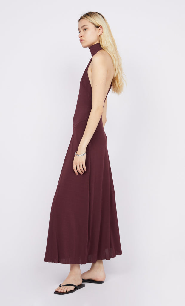 Cassian Racer Dress in Plum by Bec + Bridge