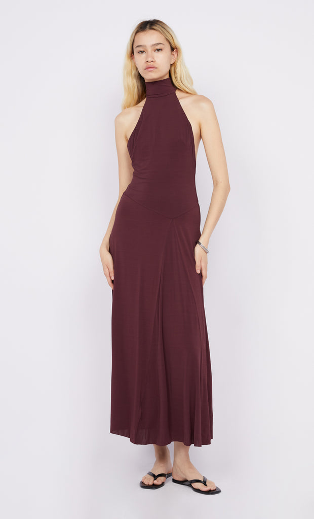 Cassian Racer Dress in Plum by Bec + Bridge