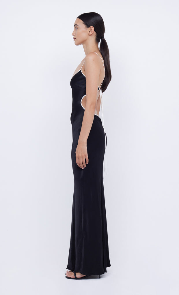 Cedar City Maxi Dress in black and ivory by Bec + Bridge