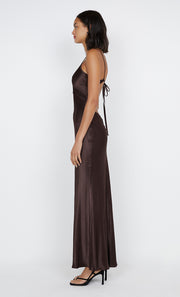 CEDAR CITY MAXI DRESS - DARK CHOC/DARK CHOC