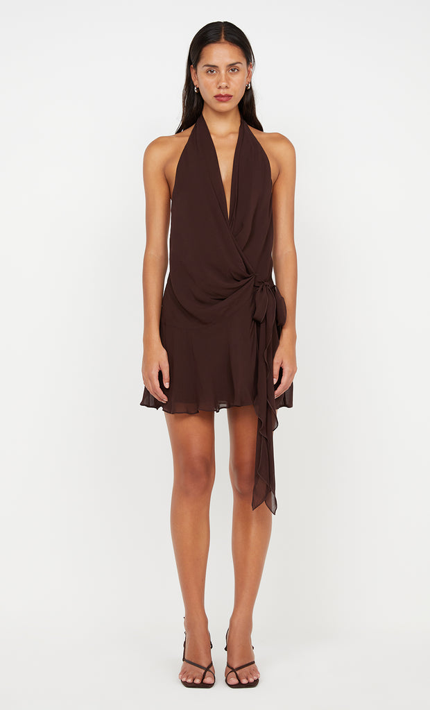 Celyse Mini Dress in Dark Choc by Bec + Bridge