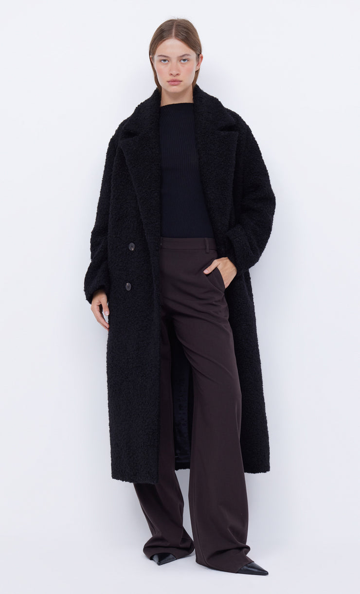 A line black coat best sale