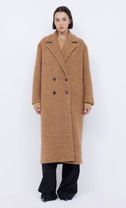 Cheyenne Longline Coat in Caramel by Bec + Bridge