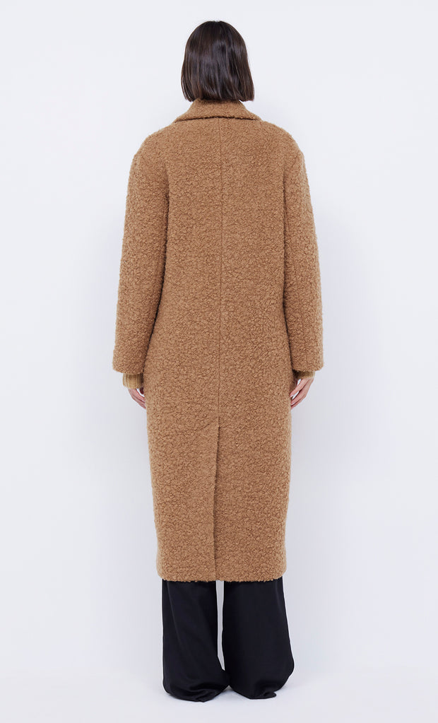 Cheyenne Longline Coat in Caramel by Bec + Bridge