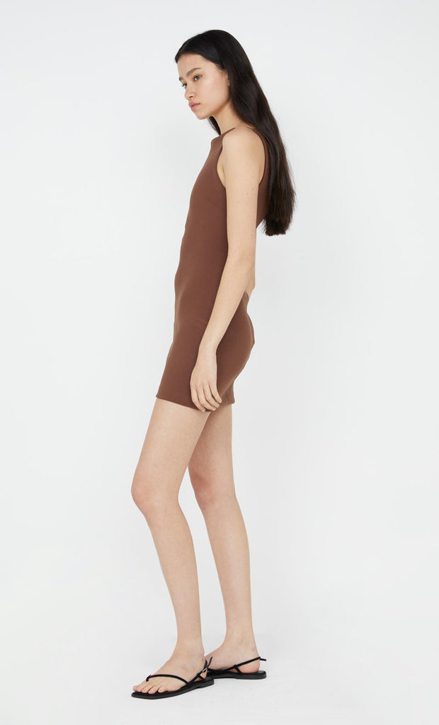 Clover Mini Dress in Chocolate by Bec + Bridge