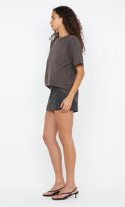 Davie Mini Skirt in Wash Black by Bec + Bridge