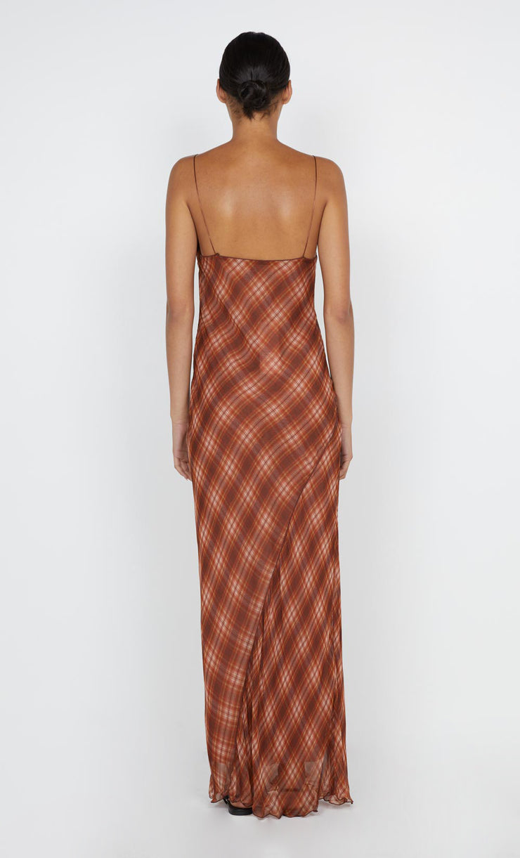 Devi Maxi Dress in Desert Check by Bec + Bridge