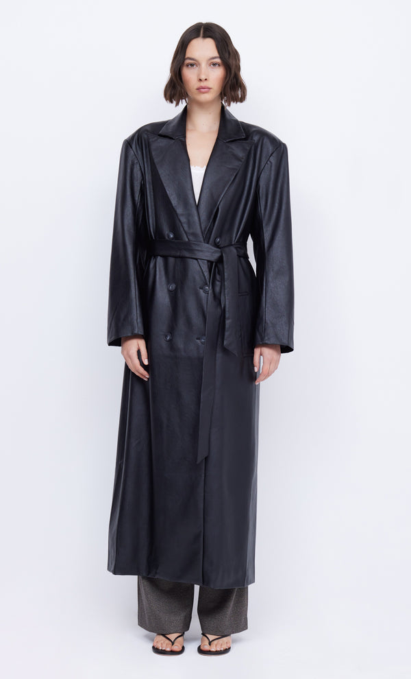 Black Domica Trench Coat by Bec + Bridge