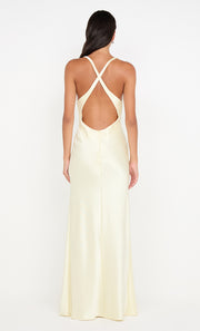 THE DREAMER V NECK DRESS - ICE YELLOW