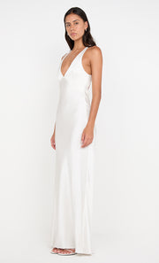 THE DREAMER V NECK DRESS - IVORY