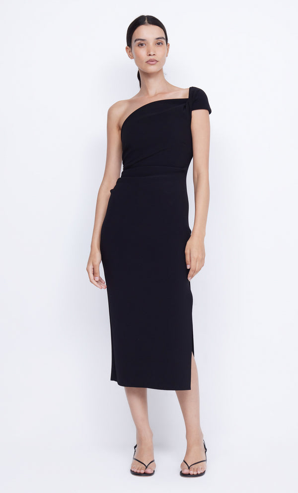 Black Elea Asym Midi Dress by Bec + Bridge