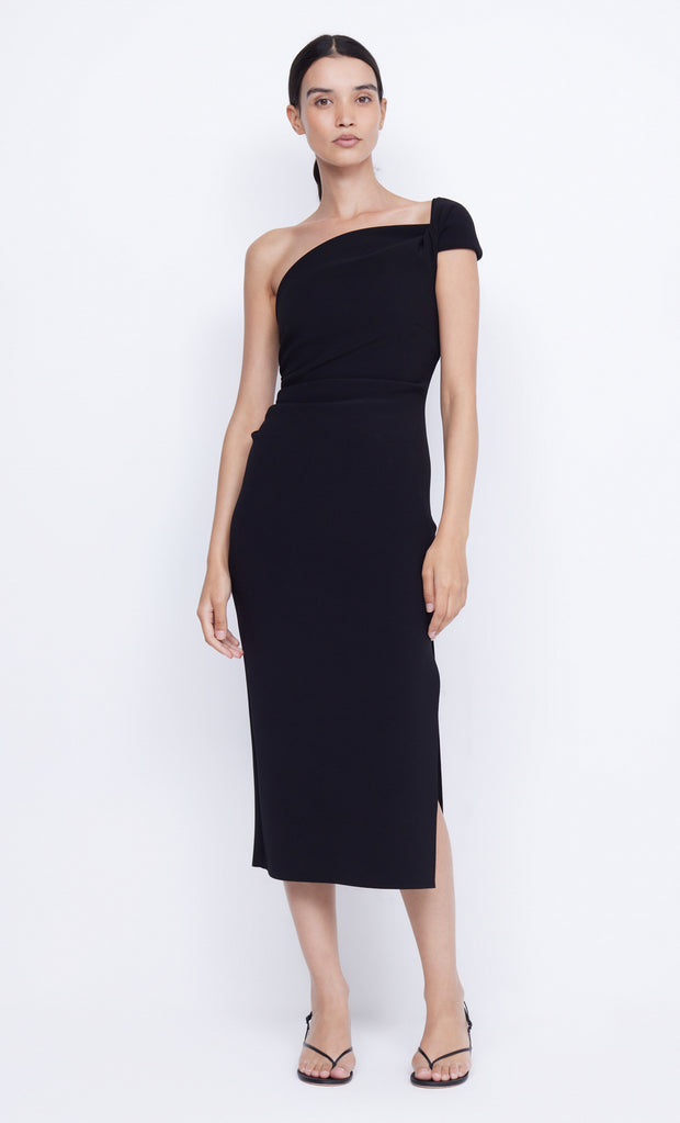 Black Elea Asym Midi Dress by Bec + Bridge