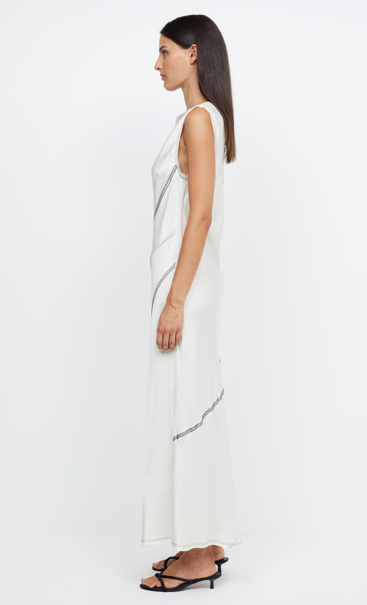 EMERY PANEL MAXI DRESS IVORY BLACK BEC BRIDGE AU