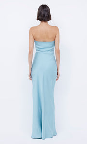 Emilia Strapless Dress with cut out in Duck Egg by Bec + Bridge