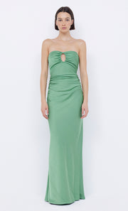 Emilia Strapless Dress in Green Apple by Bec + Bridge