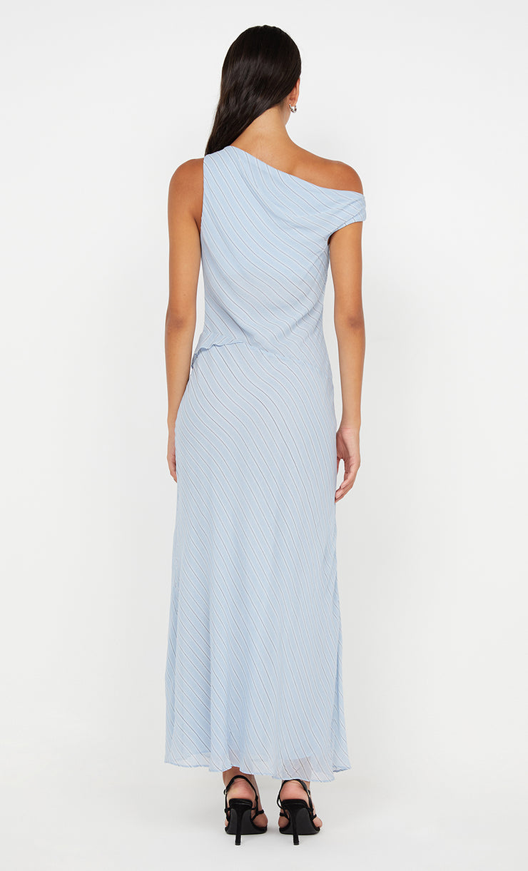 ESRA MAXI DRESS - SKY BLUE STRIPE