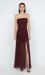 Essie Strapless Dress in Deep Plum by Bec + Bridge